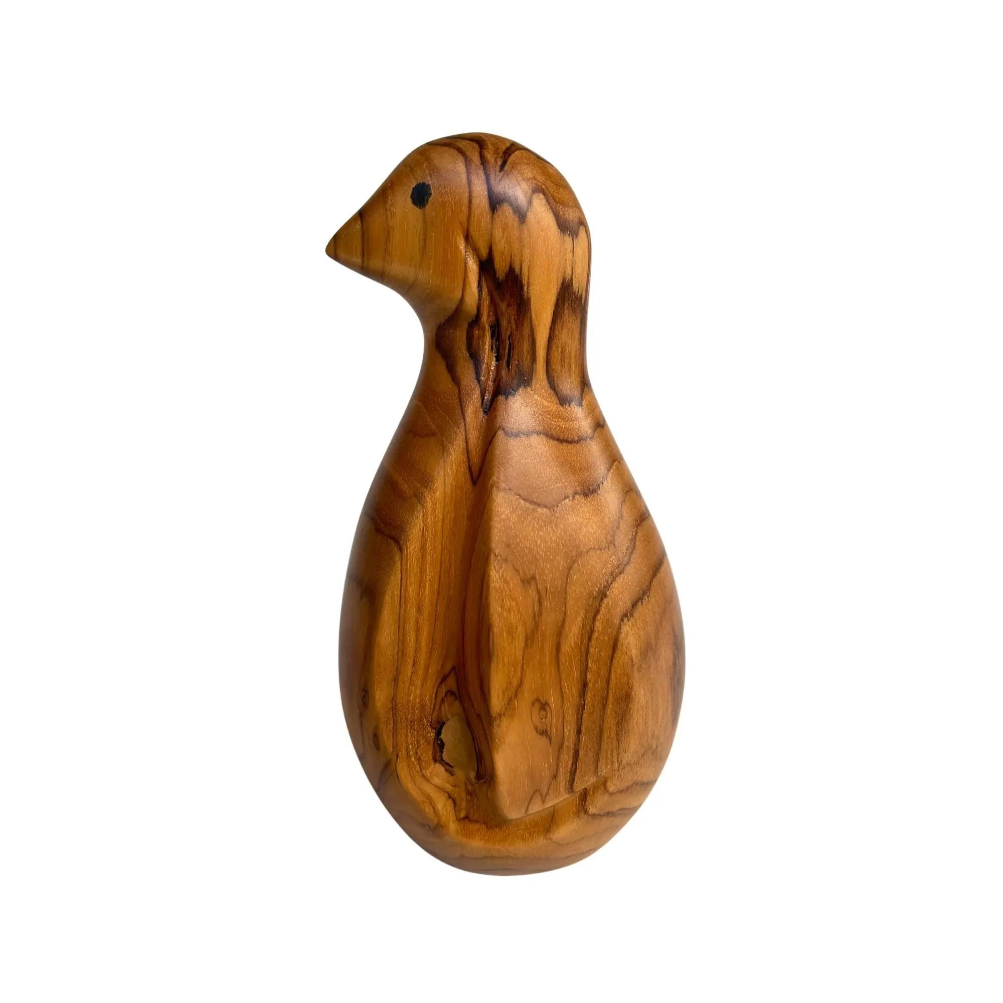 Wood Ceylon handcrafted bird sculpture made from natural wood with smooth polished finish